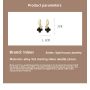 Sterling Silver Clover Gold Plated Earrings