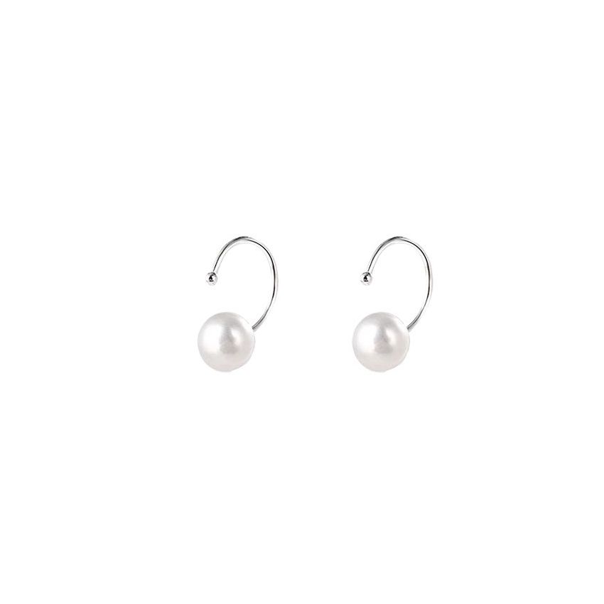 Sterling Silver Natural Pearl Earrings Hypoallergenic Ears