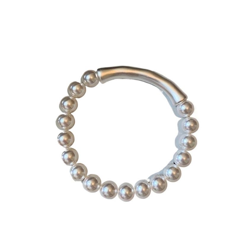 Sterling Silver Natural Pearl Bracelet