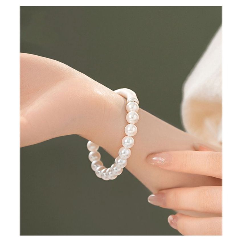 Sterling Silver Natural Pearl Bracelet