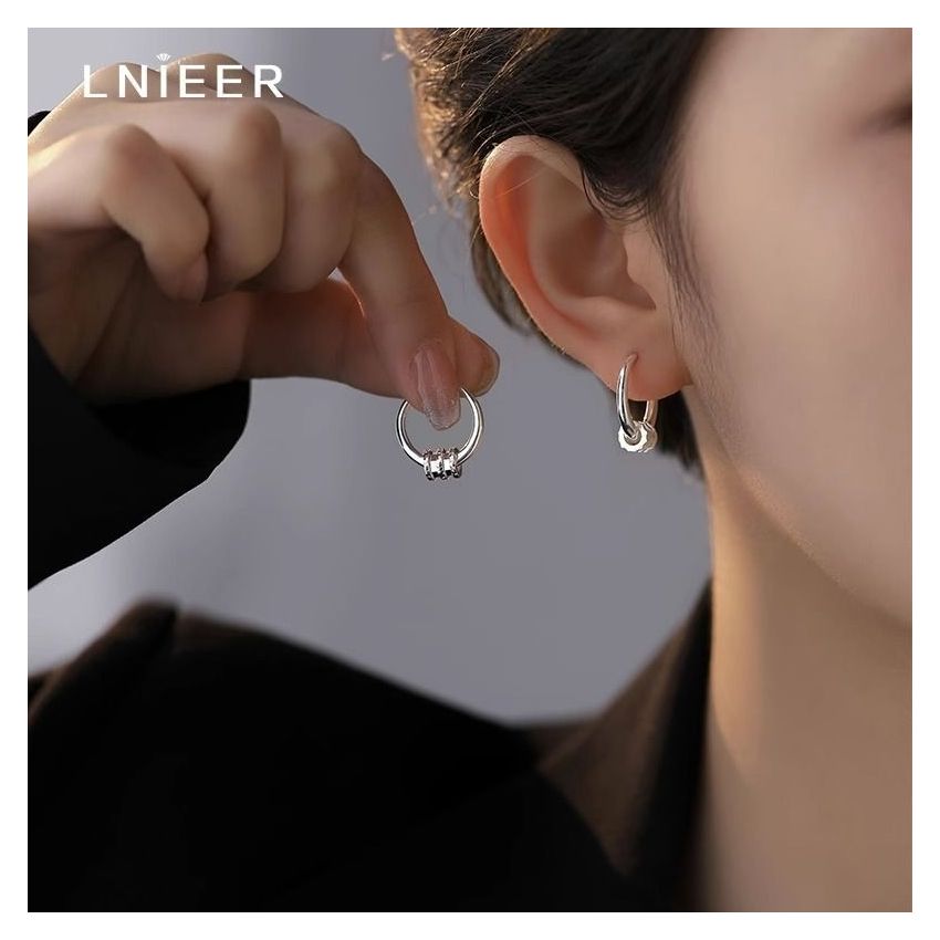 Women's Sterling Silver Hypoallergenic Ring Earrings
