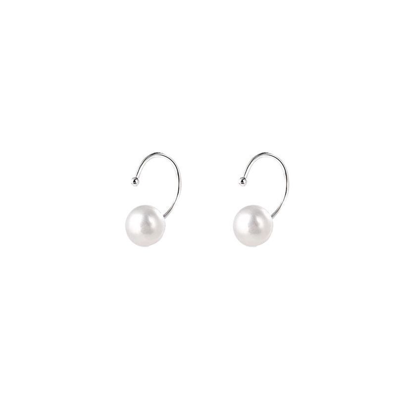 Sterling Silver Natural Pearl Earrings Hypoallergenic Ears