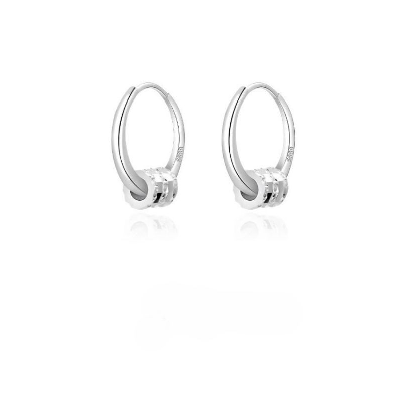 Women's sterling silver earrings front view